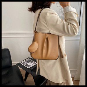 NEW Khaki Brown Shoulder Bag